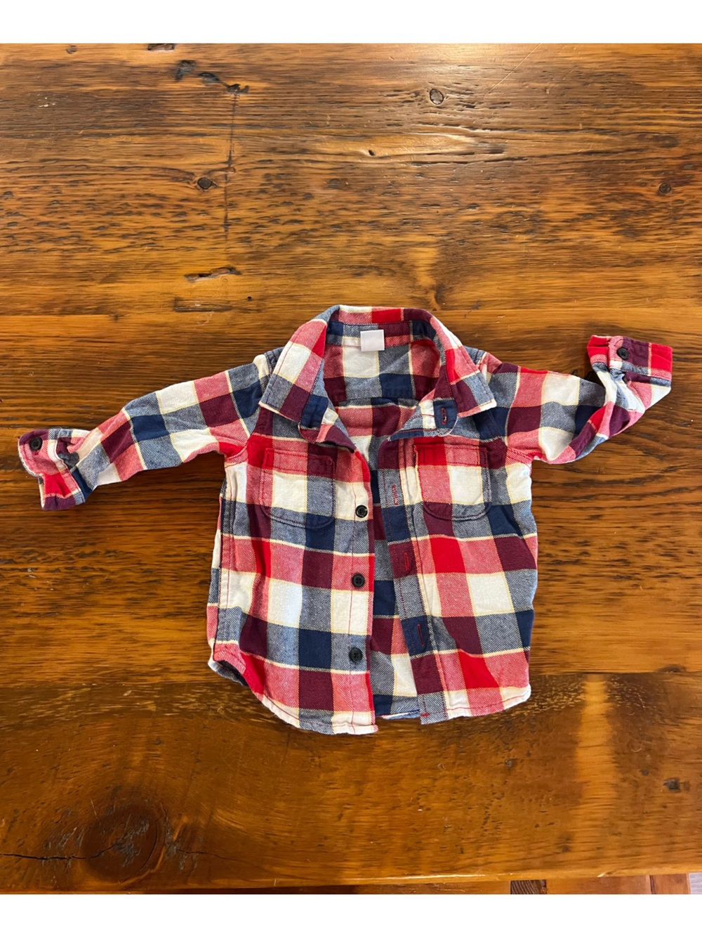 Baby Gap, Flannel Button Down Shirt, Size 12-18 months